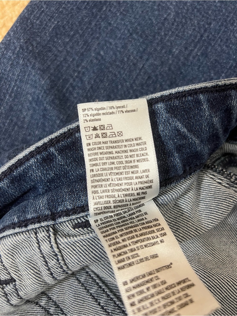 American Eagle Dreamy Drape Wide Leg Jeans High Rise Baggy Utility 10 X-short - Picture 11 of 14